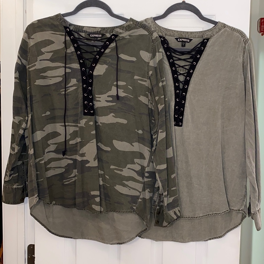 2 crisscross shirts